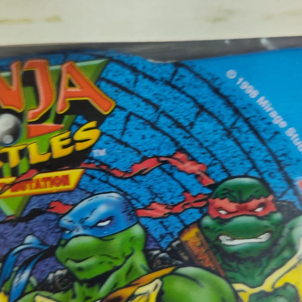Vintage Ninja Turtles Happy Birthday Banner 1998 TMNT The Next Mutation Fox Kids